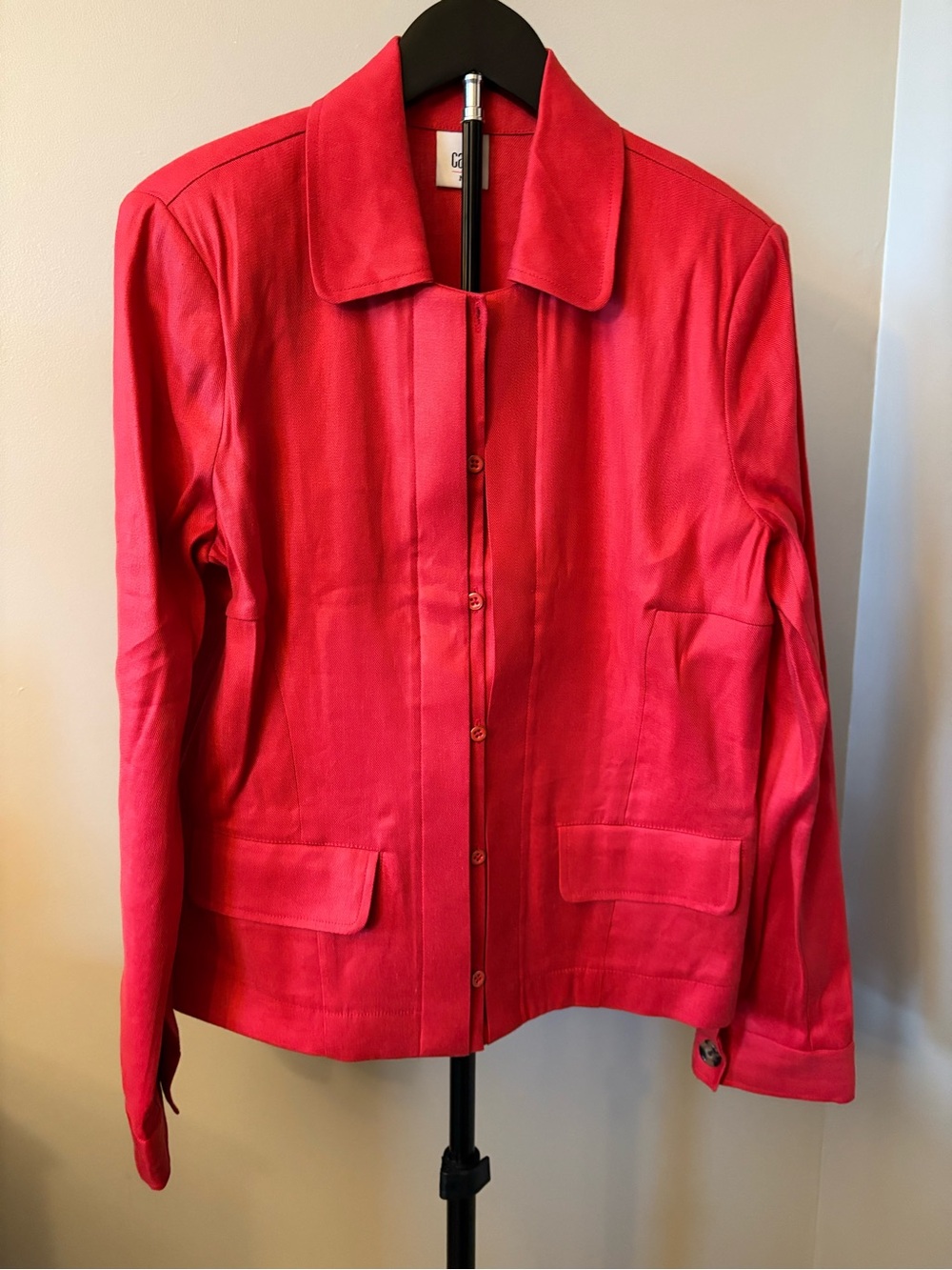 Cabi Size Medium Red Valentine Women’s Button-Front Blazer